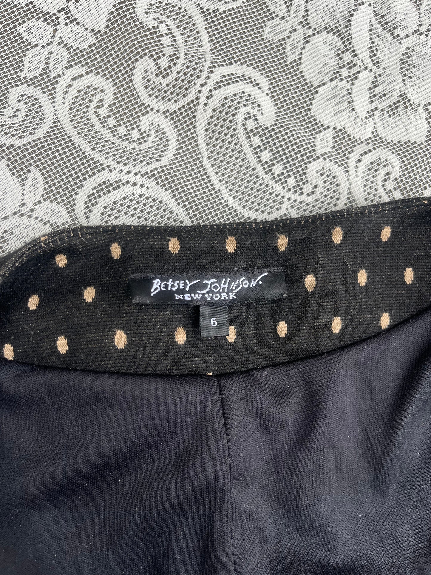 vintage distressed polka dot betsey johnson dress