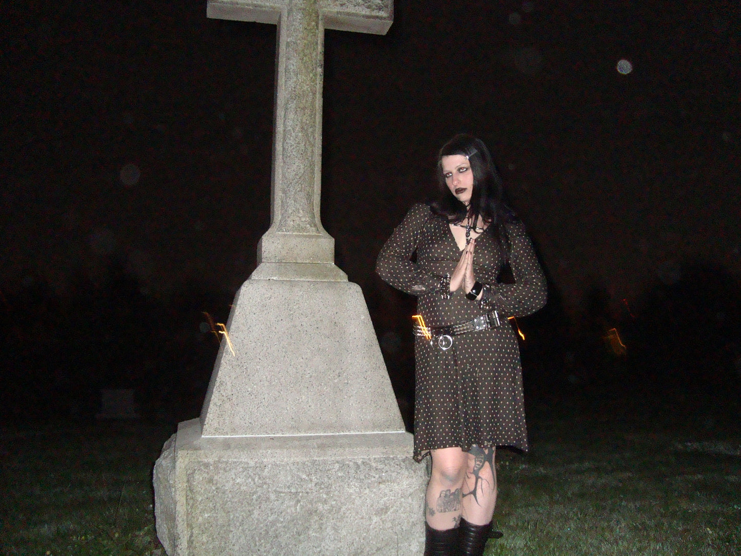 vintage distressed polka dot betsey johnson dress