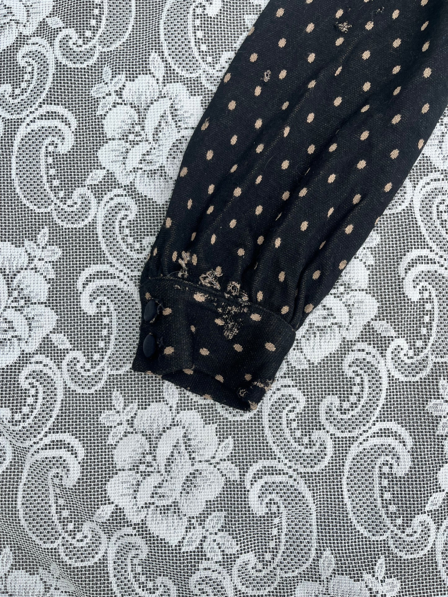 vintage distressed polka dot betsey johnson dress