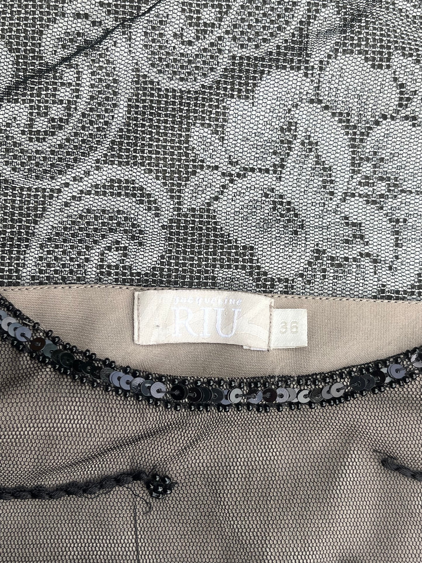 20s style beaded mesh dress