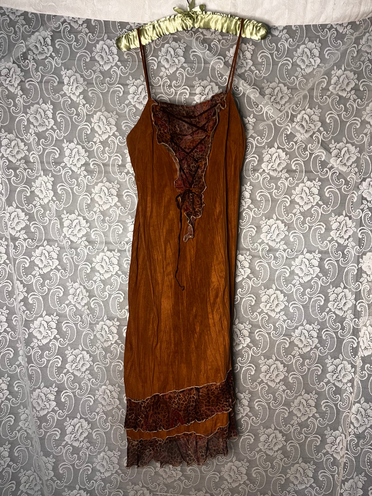 fake suede asymmetrical dress