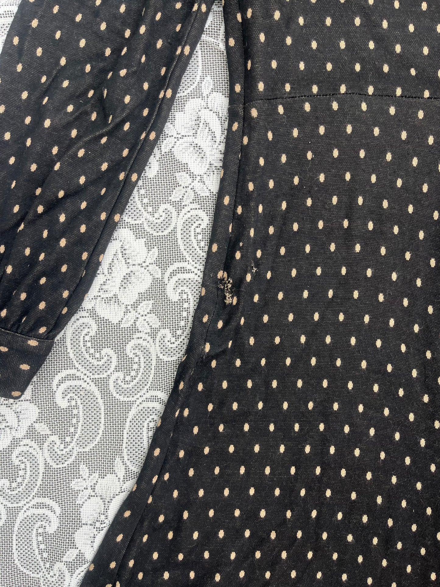 vintage distressed polka dot betsey johnson dress